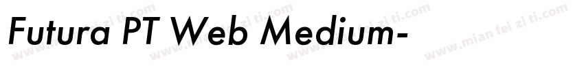 Futura PT Web Medium字体转换